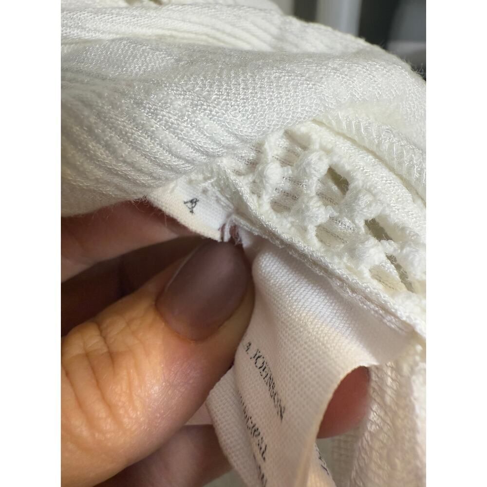 Ulla Johnson Mika Blouse Blanc White Women’s Size 4 - Picture 8 of 12